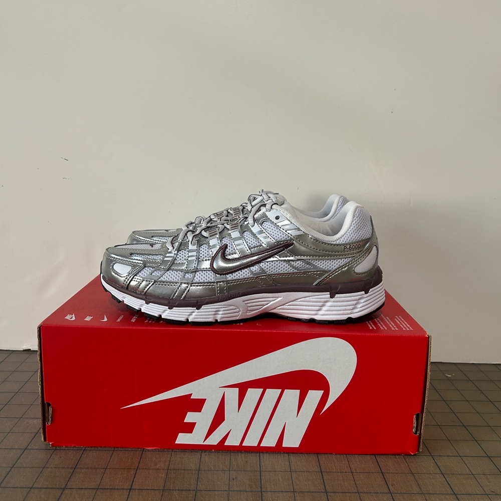 Nike P-6000 ‘White Metallic Silver’ Womens